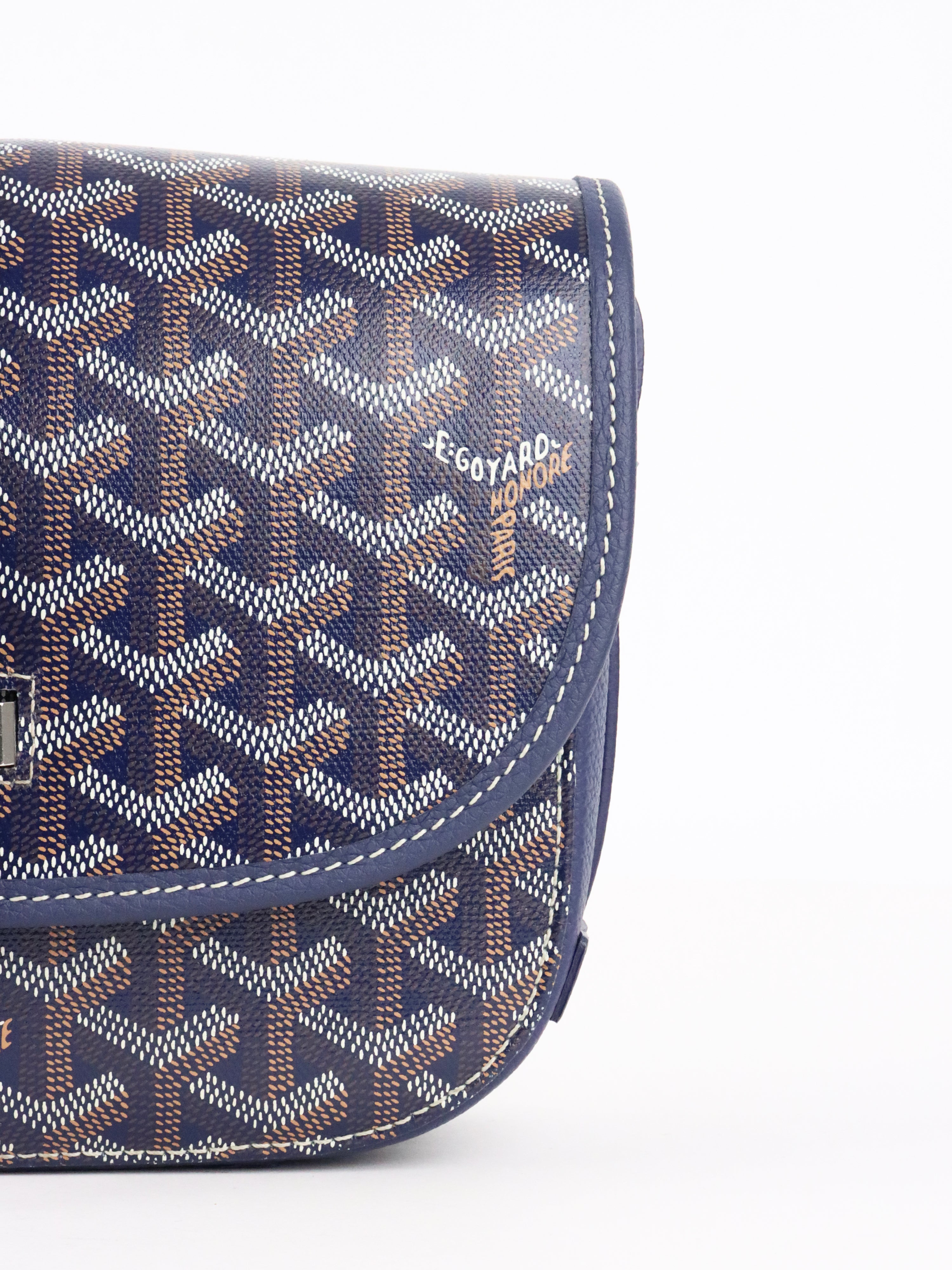 Goyard Navy Blue Sac Belvedere PM Bag
