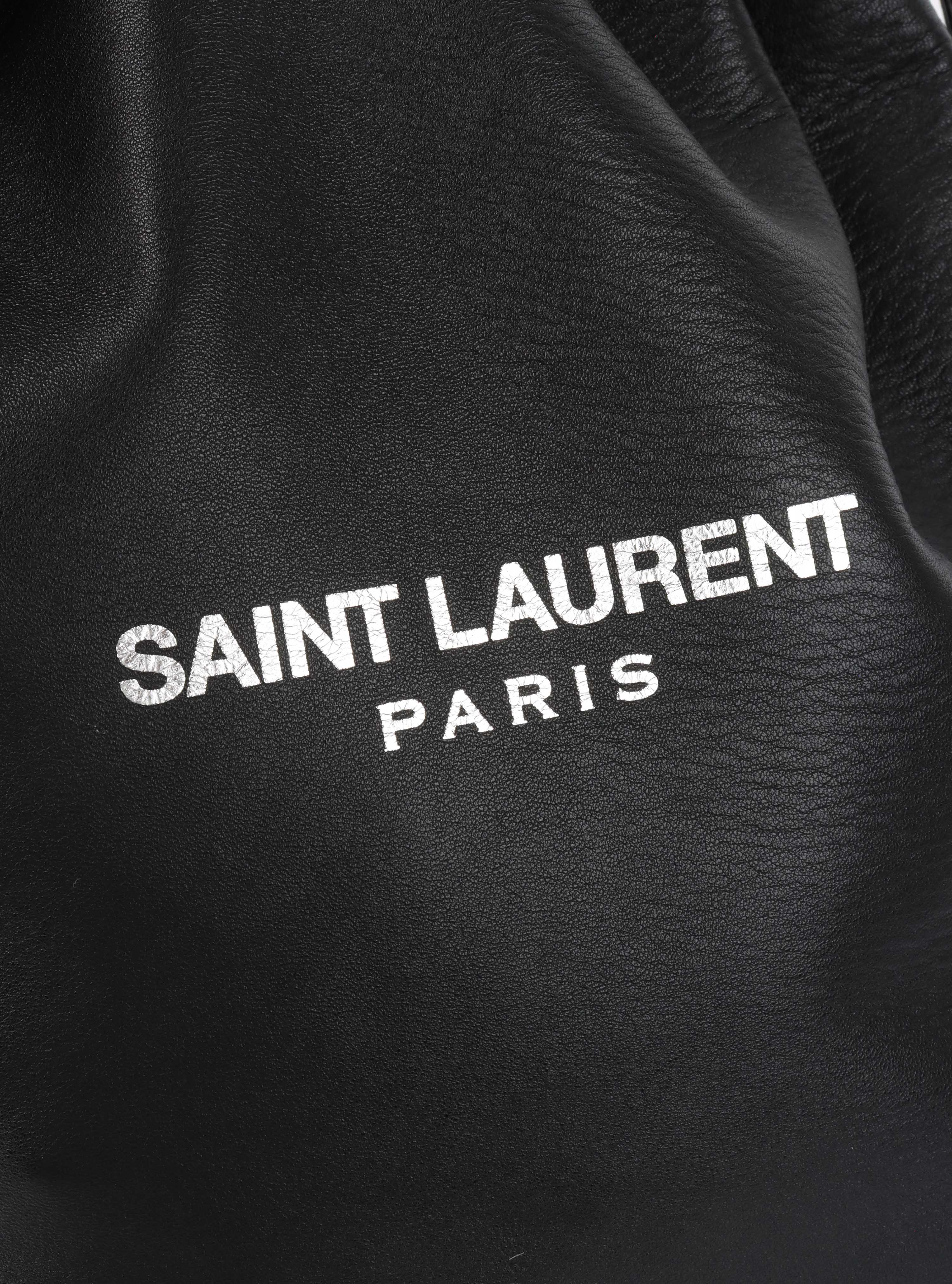 Saint Laurent Teddy Lambskin Shoulder Bag.