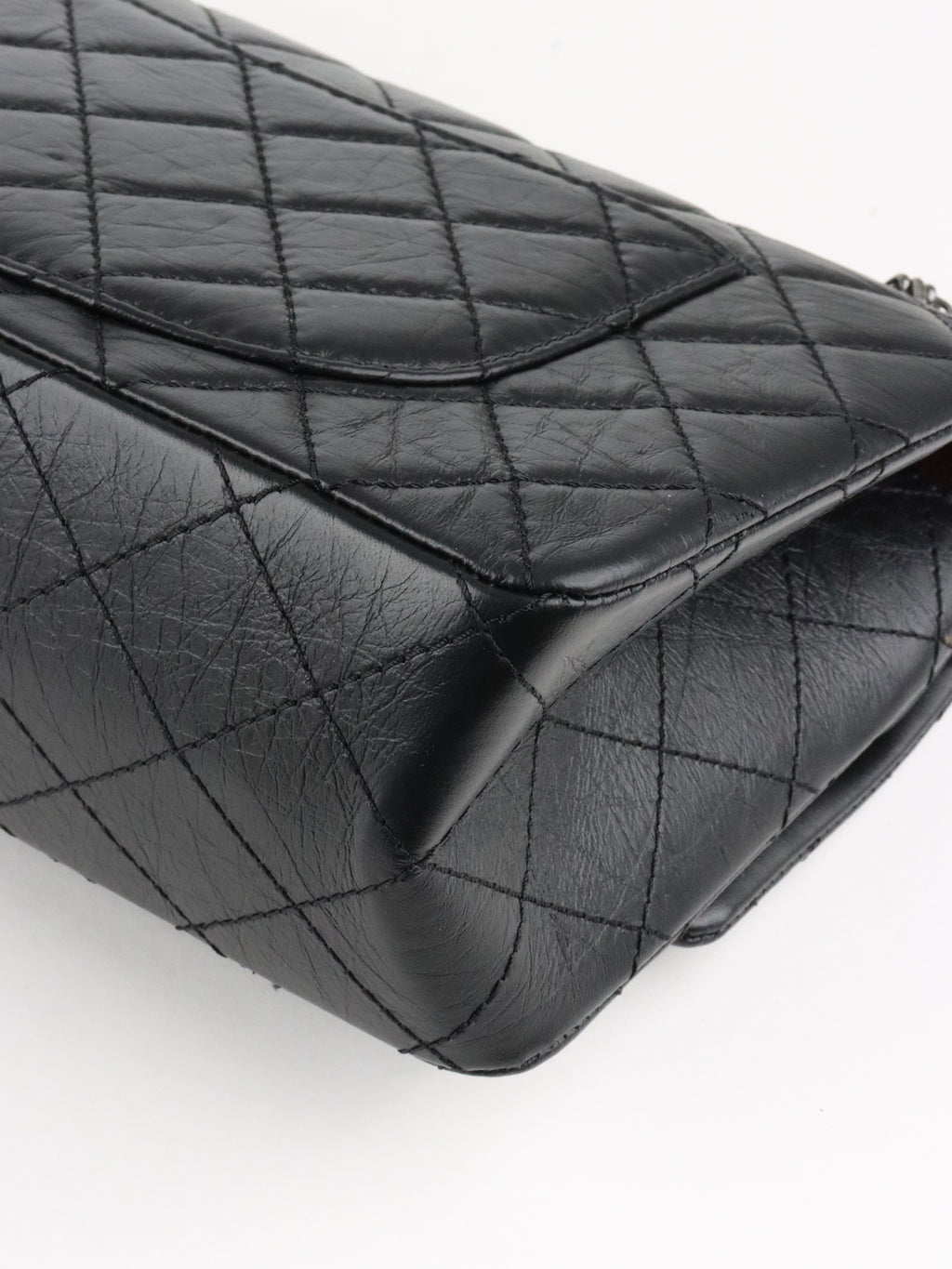 Chanel So Black Medium Classic Flap Reissue 2.55