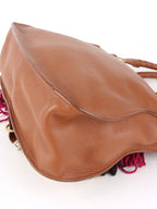 Chloe Marcie Medium Fringed Leather Tote Tan