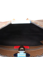 Valentino Brown Rockstud Hobo Bag