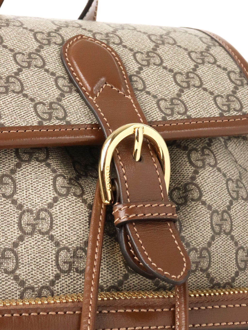 Gucci GG Supreme Azalea Retro Interlocking Backpack