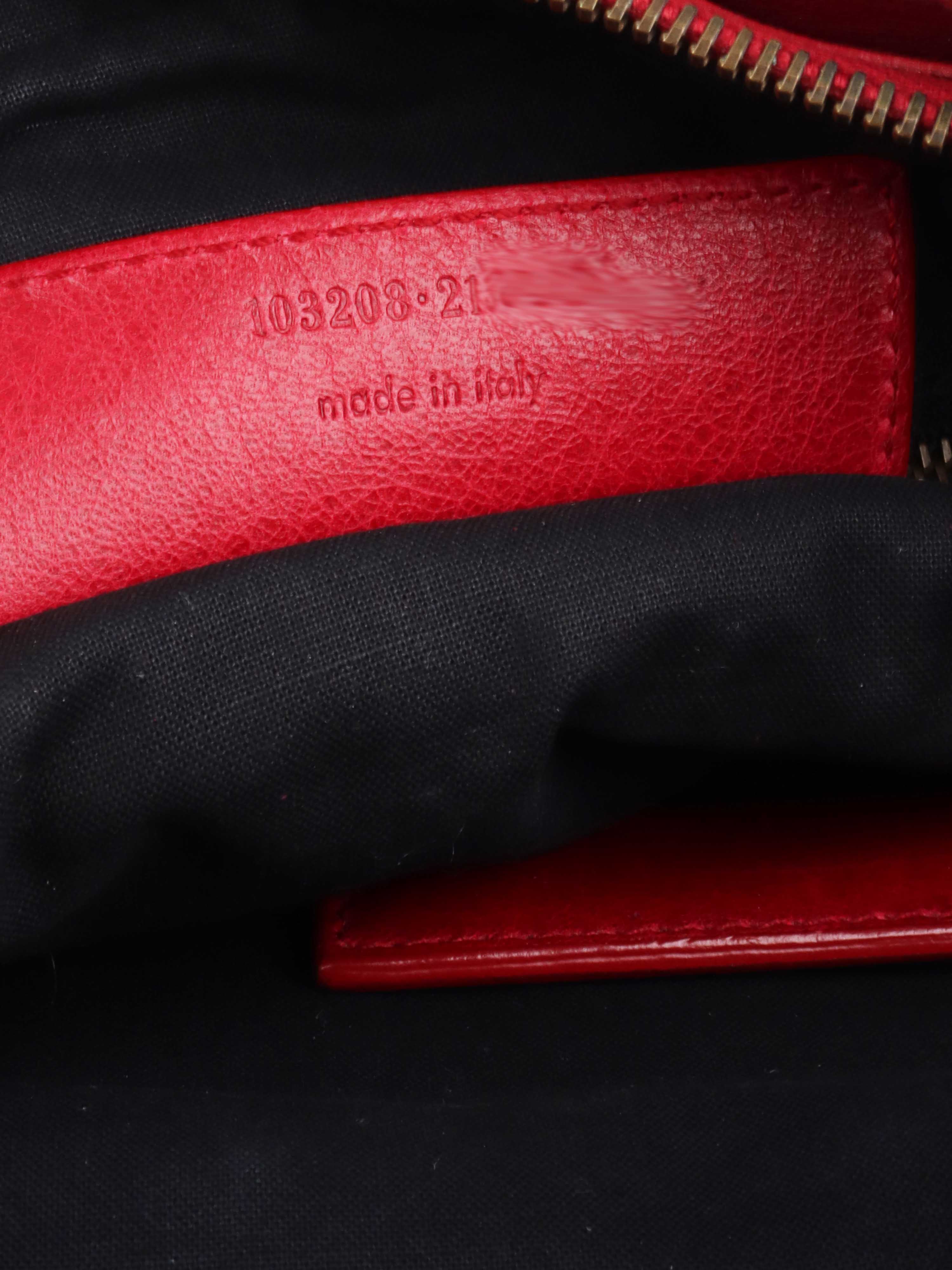 Balenciaga Red Leather Classic First Bag.