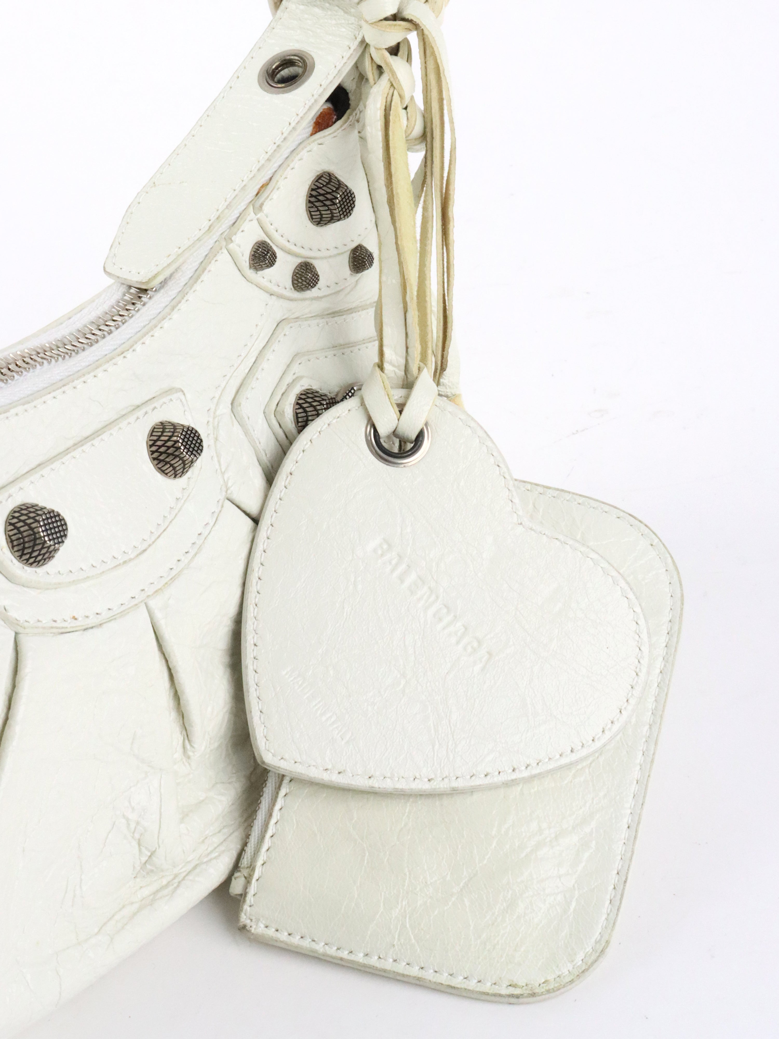 Balenciaga White Le Cagole XS Bag