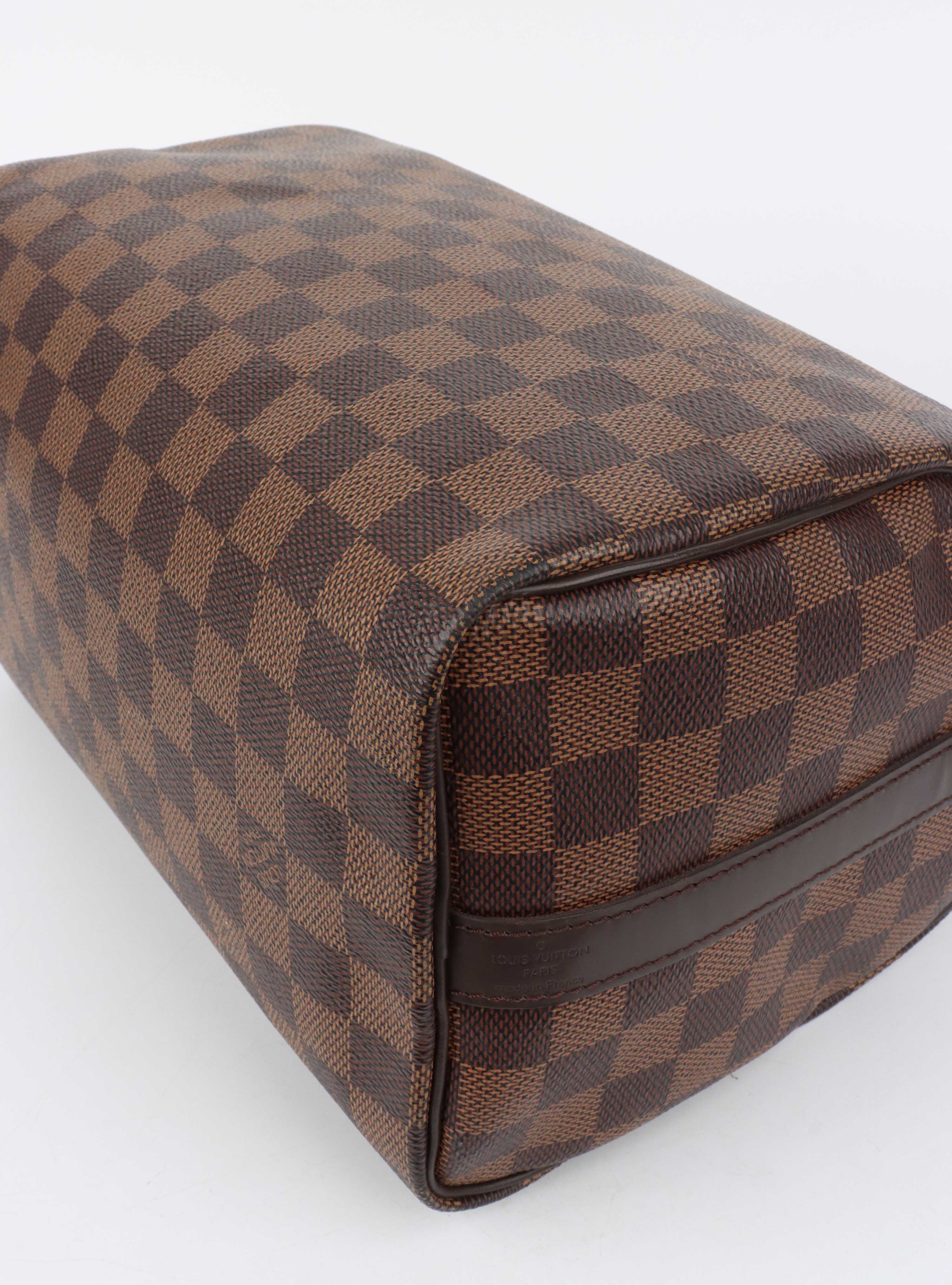 Louis Vuitton Damier Ebene Speedy 25 Bandouliere.
