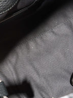 Bvlgari Black Leather Shoulder Bag with Handles.