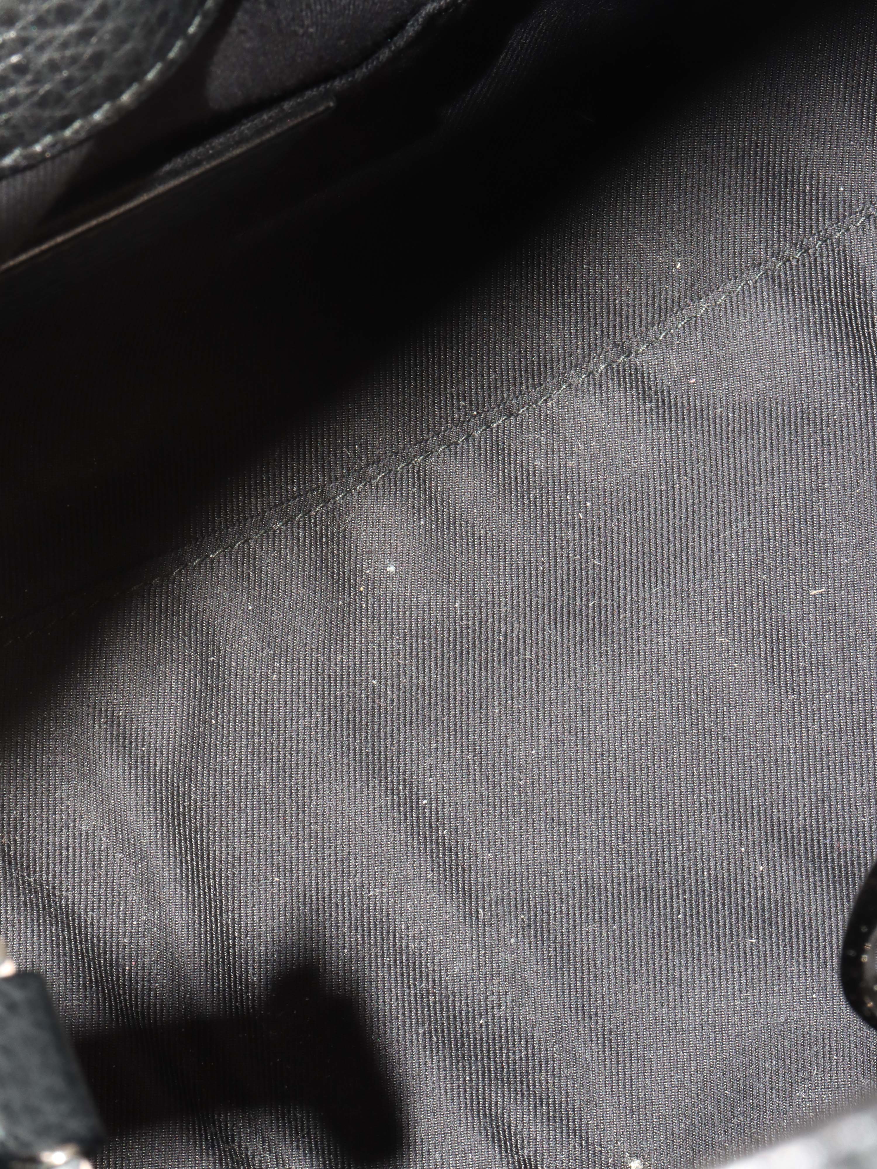 Bvlgari Black Leather Shoulder Bag with Handles.