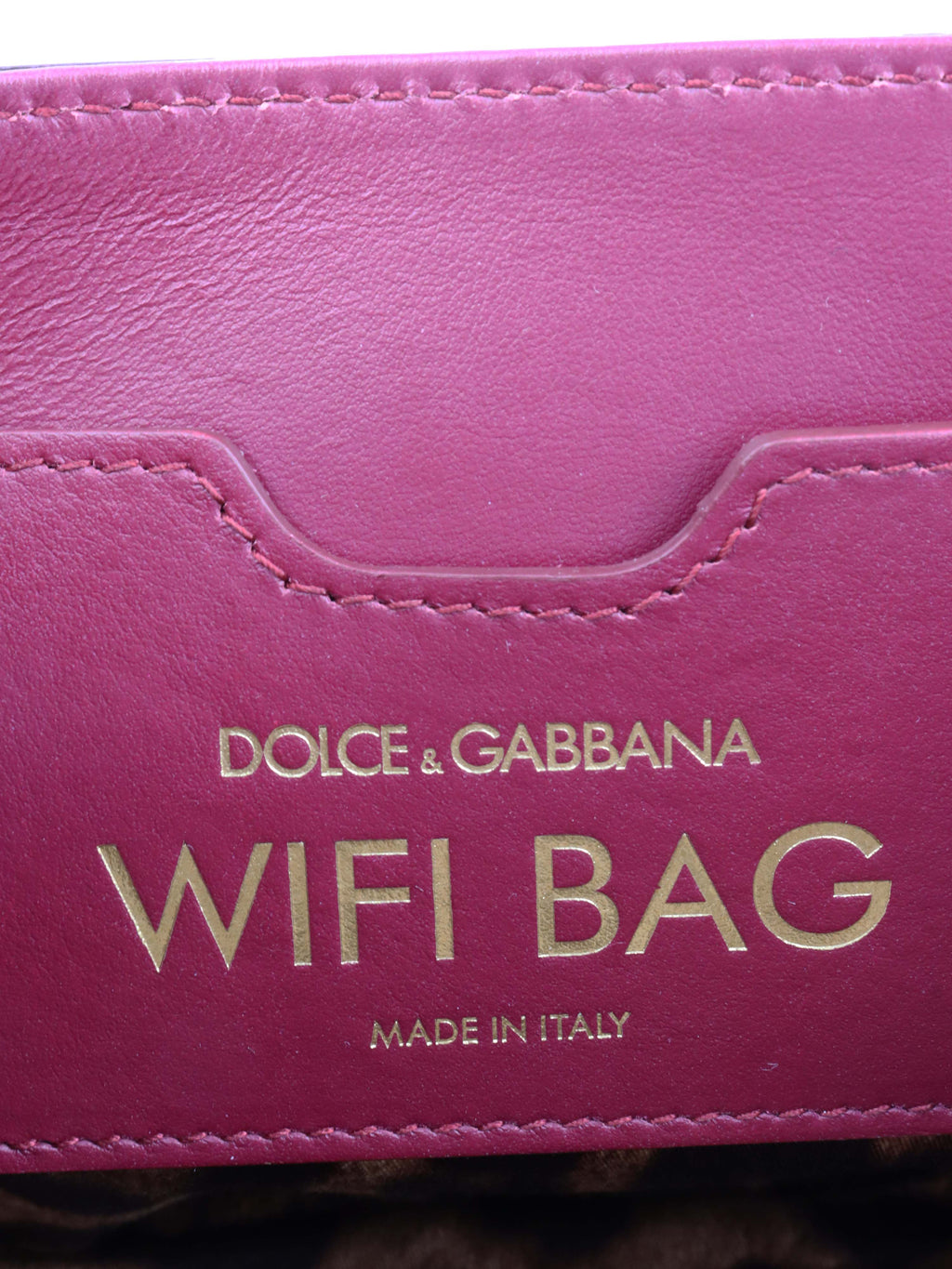 Dolce & Gabbana Burgundy Chain Shoulder Bag.