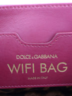 Dolce & Gabbana Burgundy Chain Shoulder Bag.