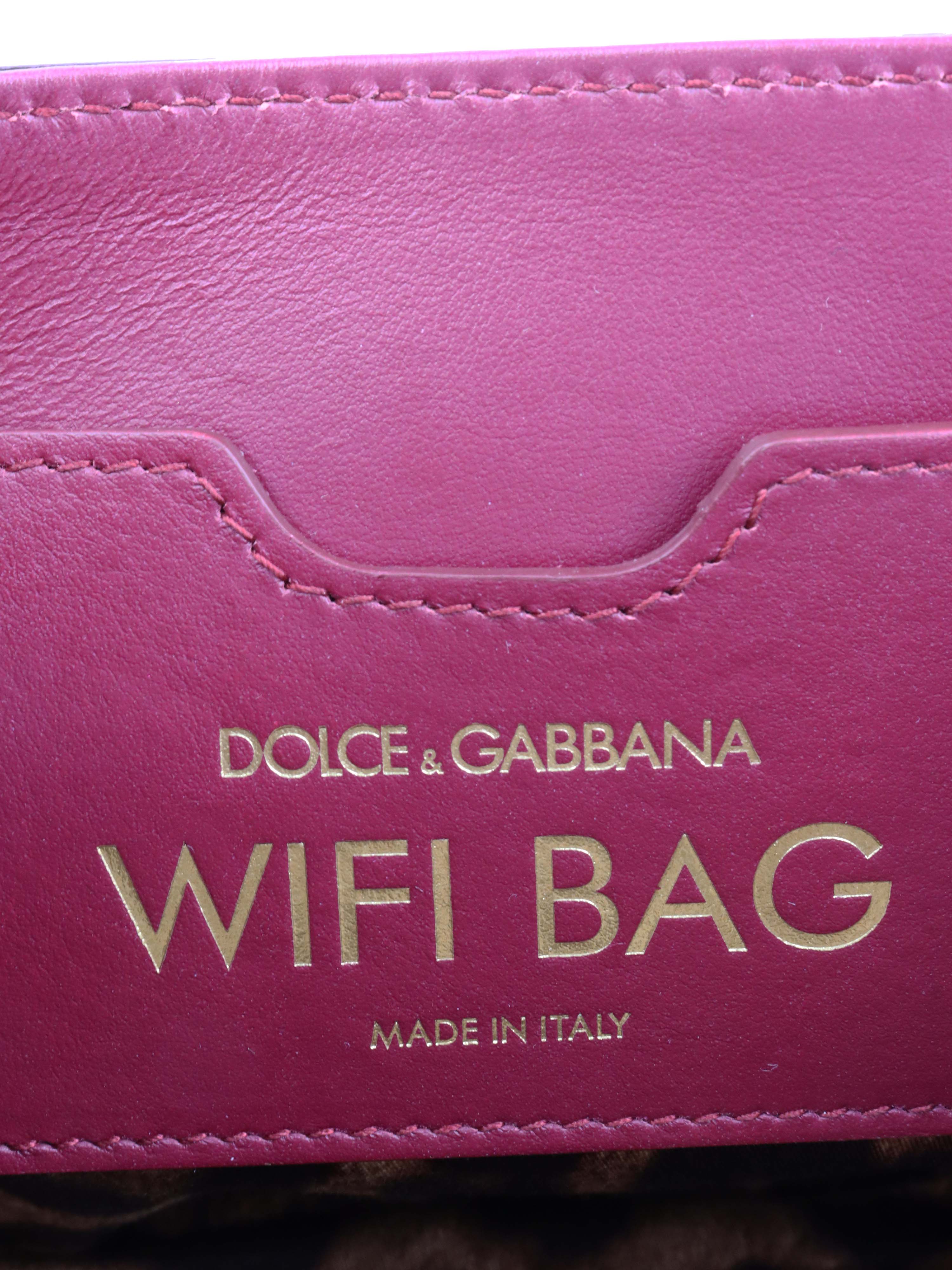 Dolce & Gabbana Burgundy Chain Shoulder Bag.