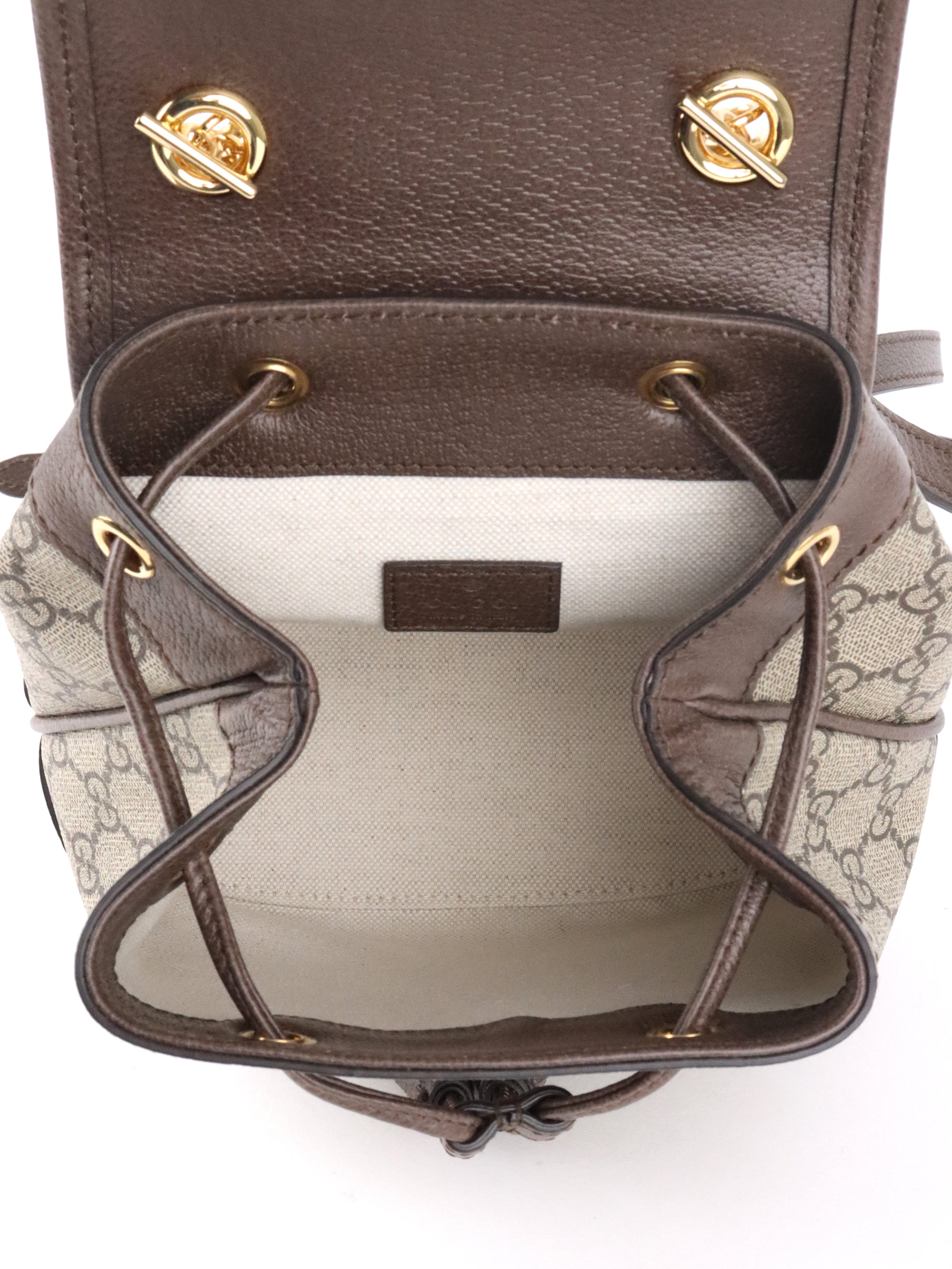 Gucci Mini Ophidia Ebony Backpack