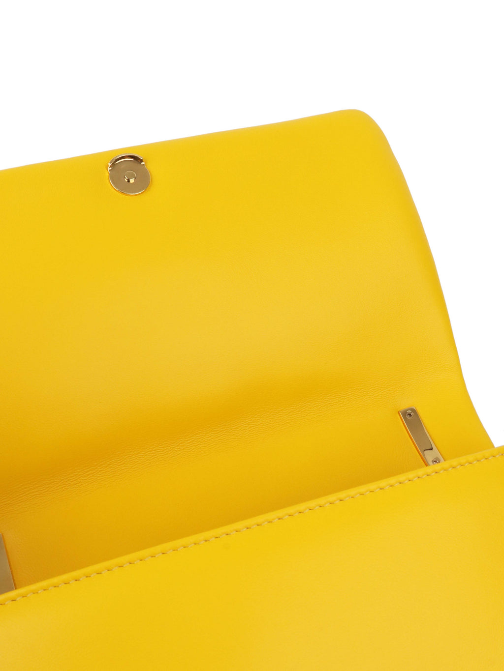 Burberry Yellow Quitled Leather Small Lola Bag.