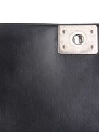 Chanel Black Medium Lambskin Boy Bag.