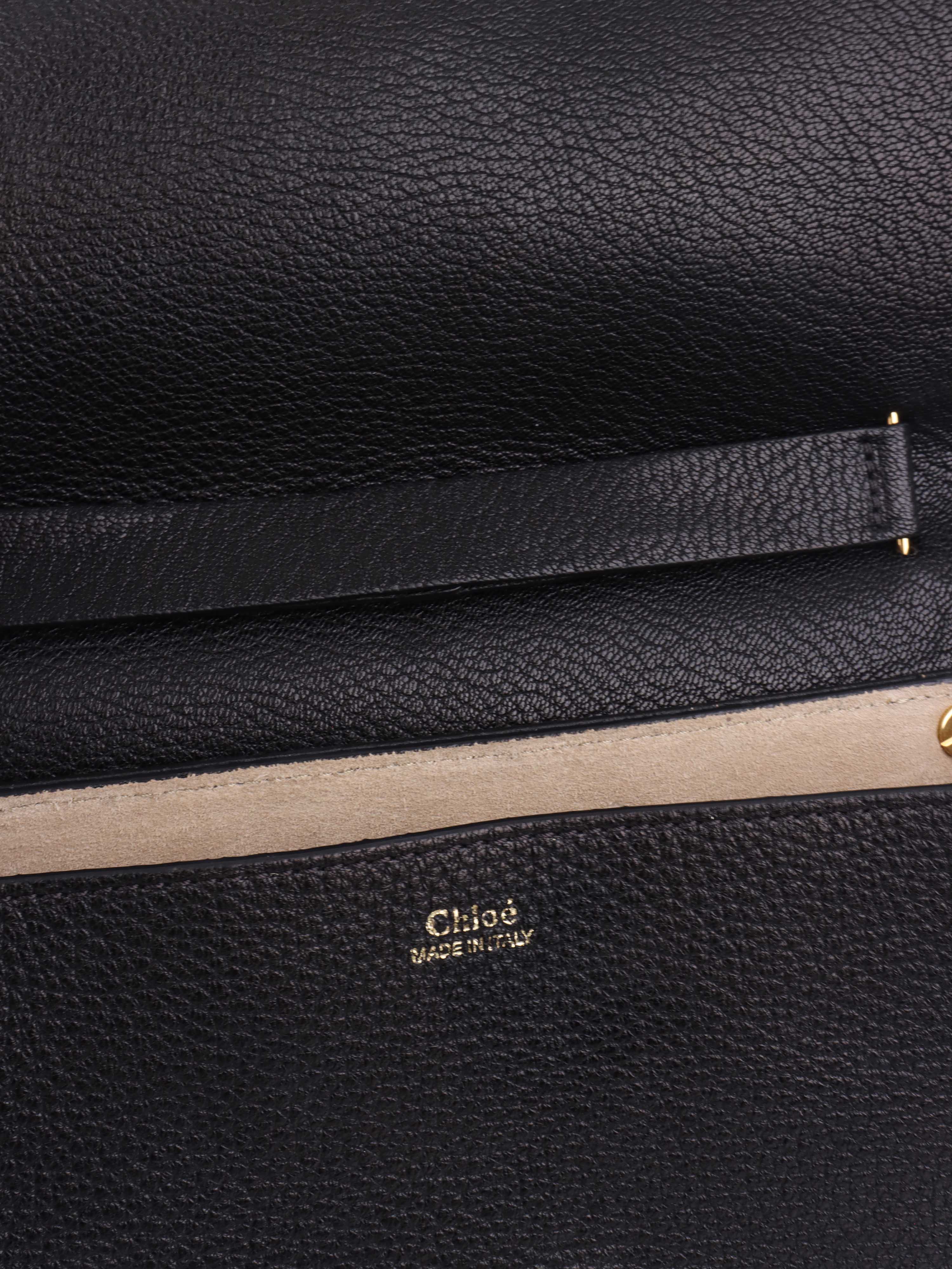 Chloe Black Large Drew Bag.