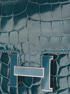 Hermes Alligator Constance Wallet Vert Bosphore.