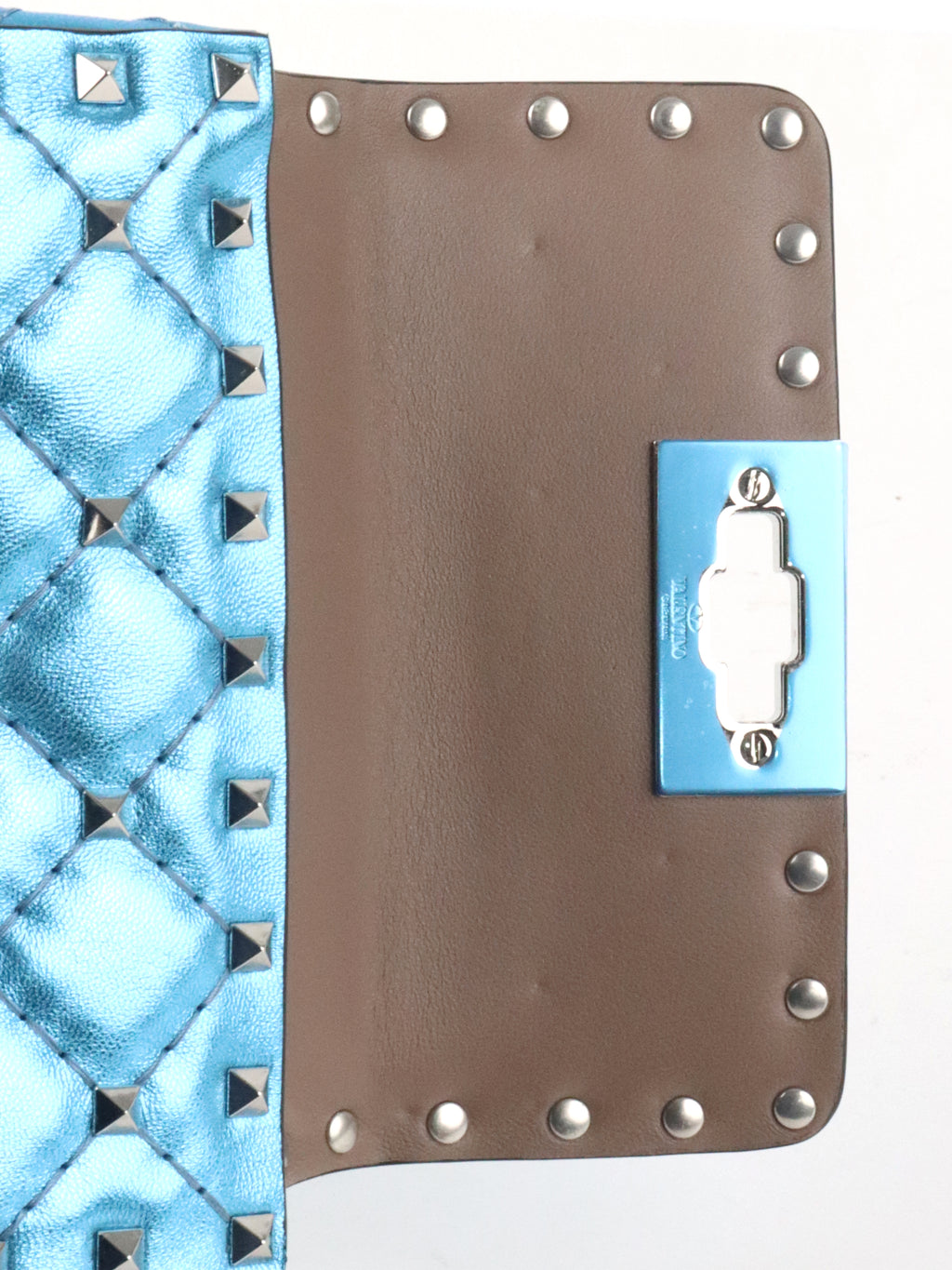 Valentino Blue Electric Cerulean Rockstud Spike Micro Bag