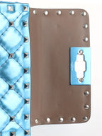 Valentino Blue Electric Cerulean Rockstud Spike Micro Bag