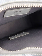 Dior Silver 'Hit The Road' Vertical Crossbody Pouch.