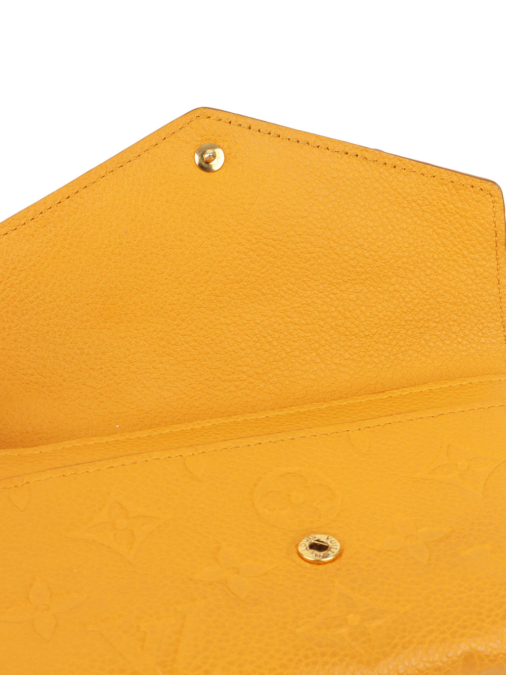Louis Vuitton Saffran Empreinte Leather Compact Wallet.