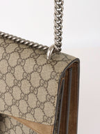 Gucci Ebony Medium GG Supreme Dionysus Shoulder Bag