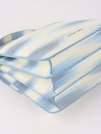 Bvlgari Blue and White Serpenti Forever Leather 2way Bag