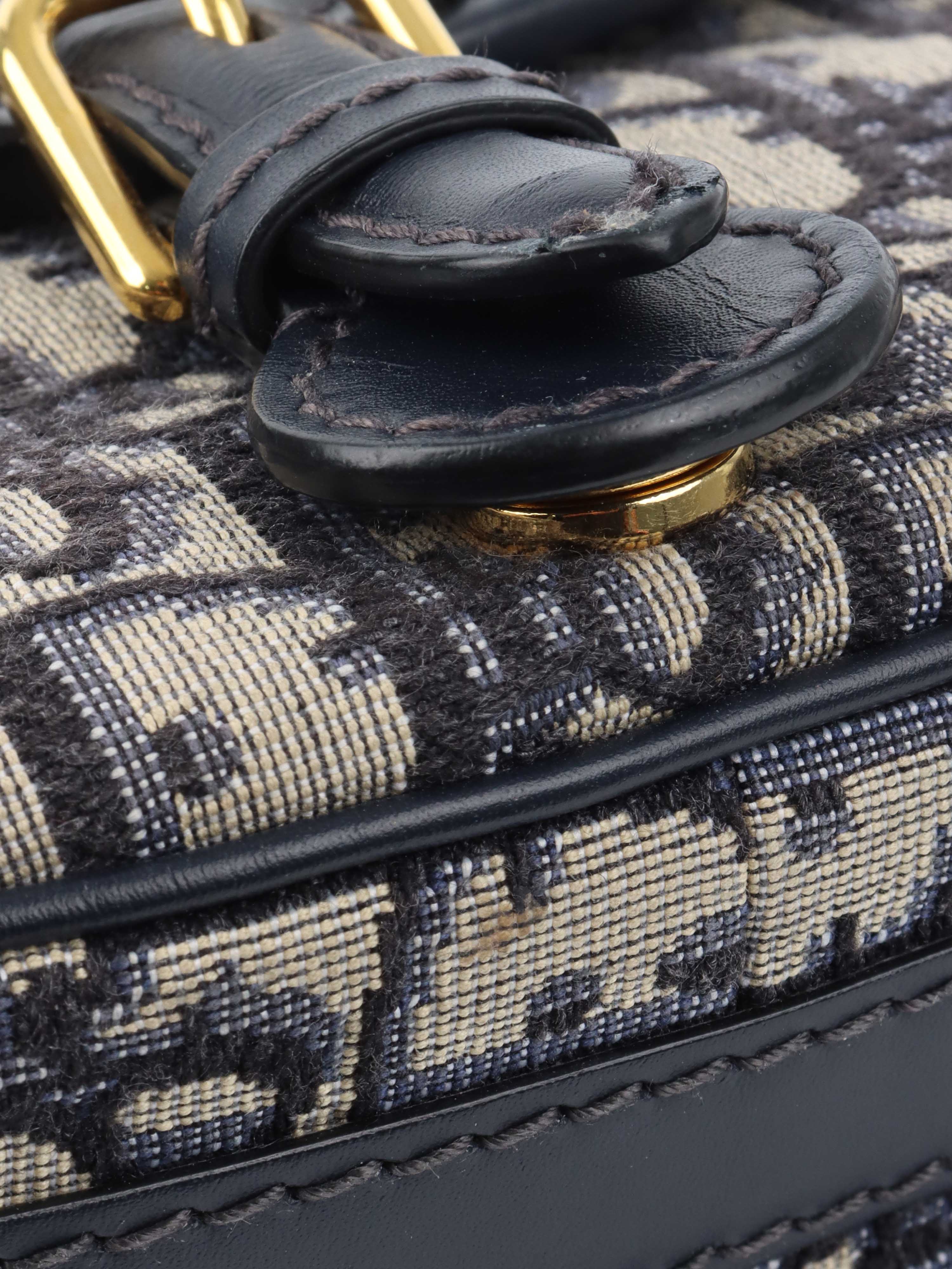 Dior Small Blue Oblique Bobby Bag.