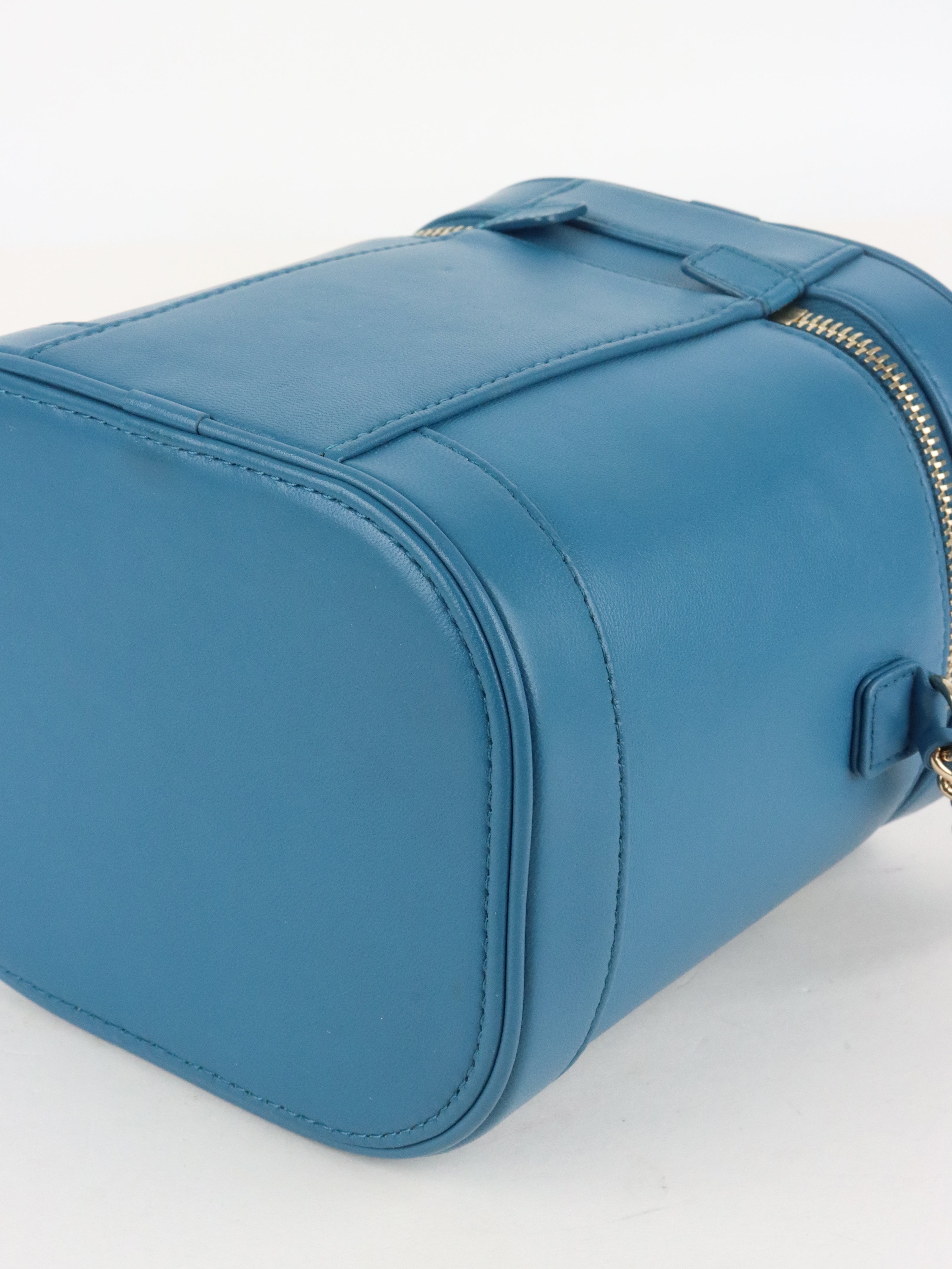 Chanel Blue CC Mania Vanity Case