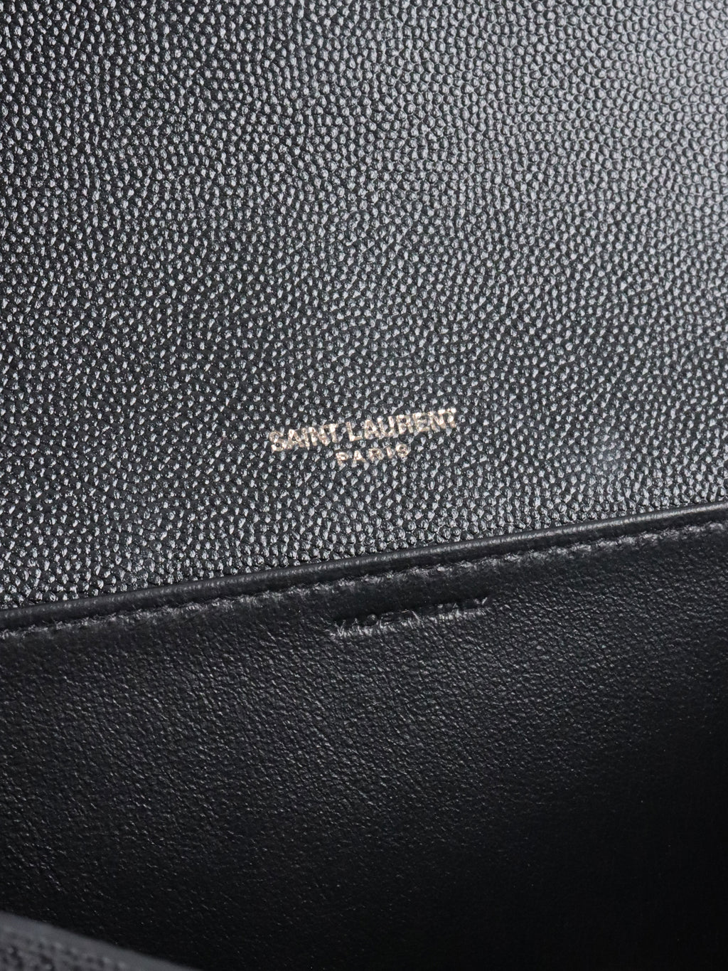 Saint Laurent Black Uptown Chain Wallet.