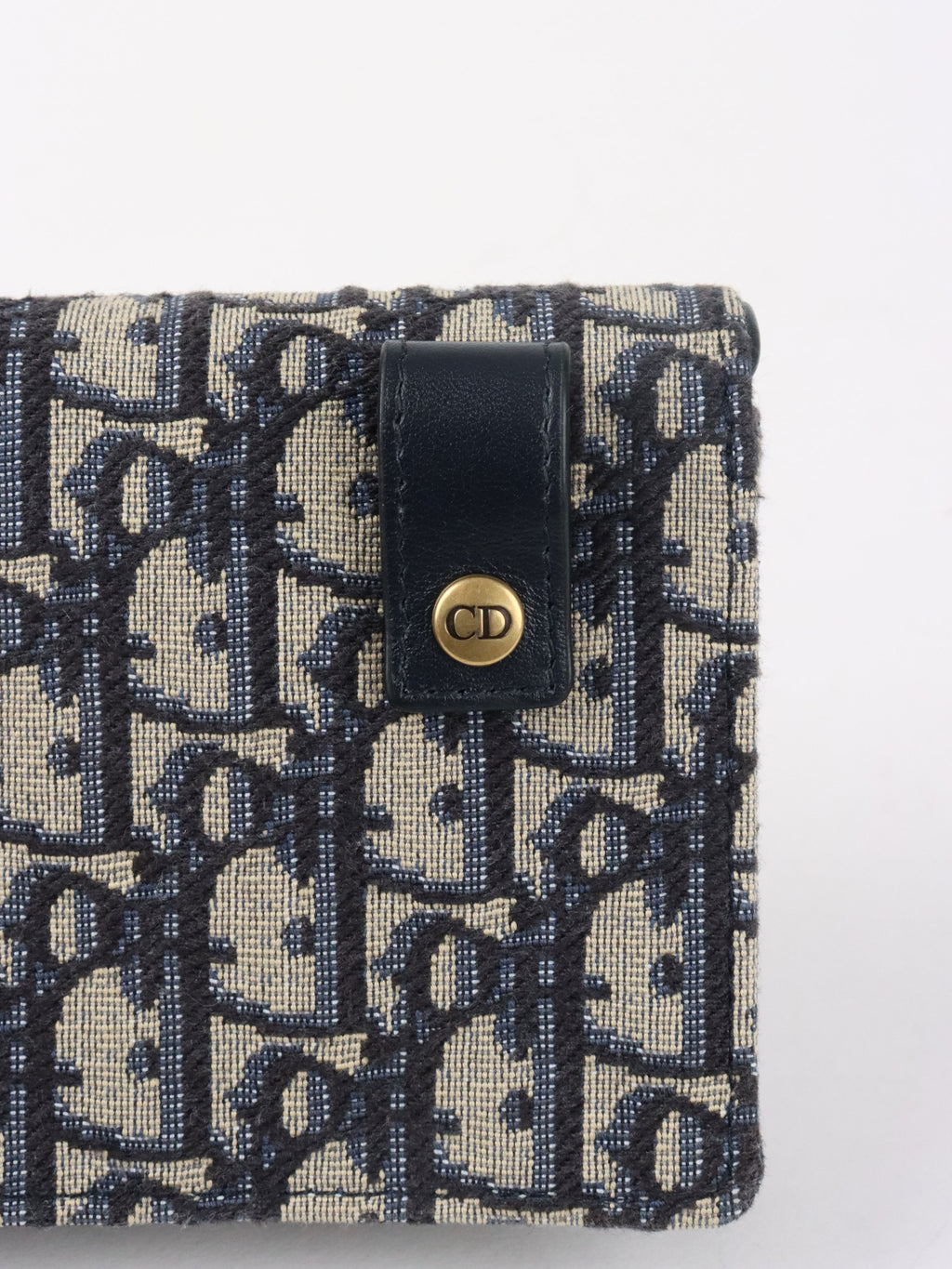 Dior Navy Oblique Saddle Belt Bag