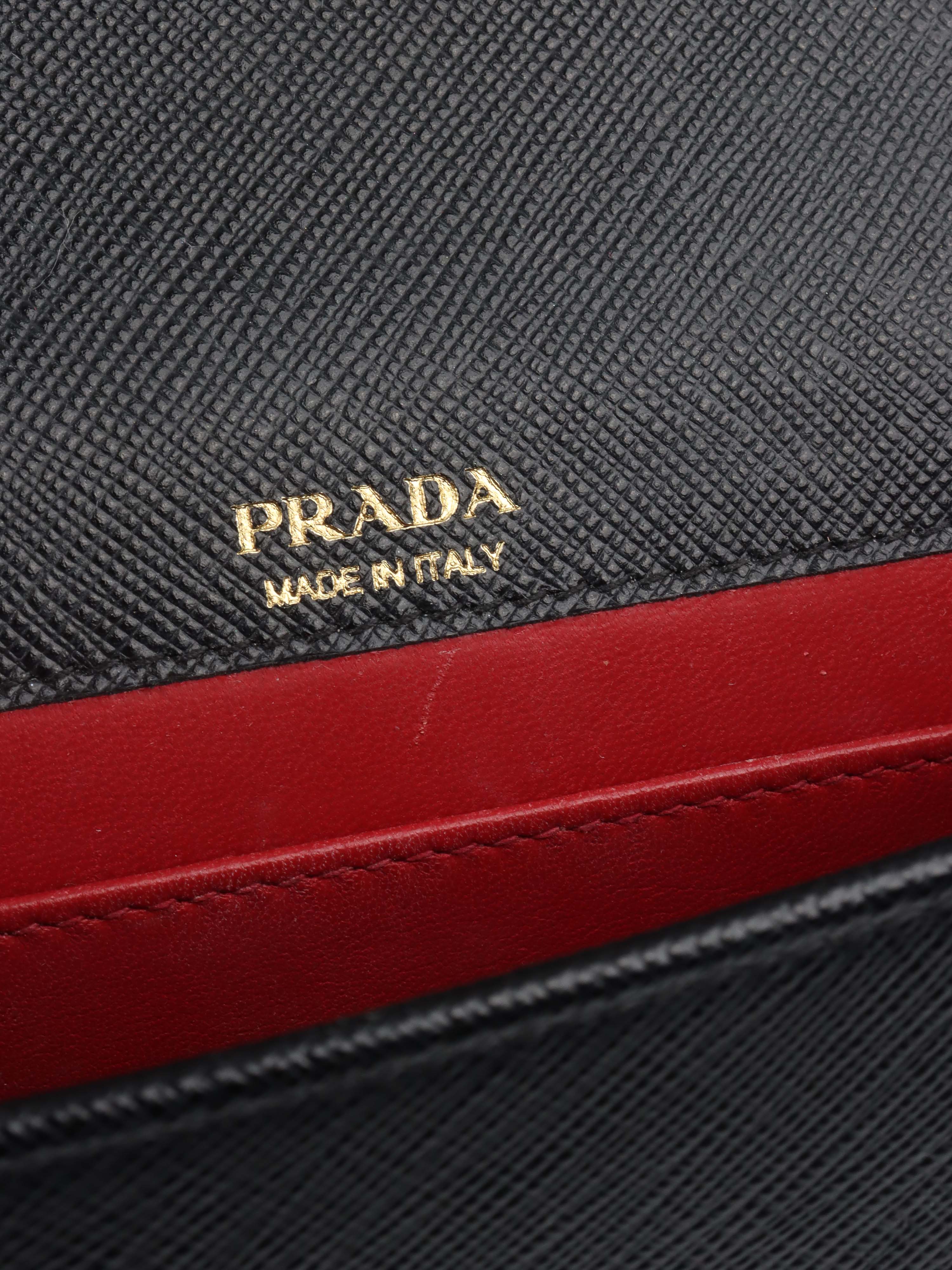 Prada Black Mini Saffiano Leather bag