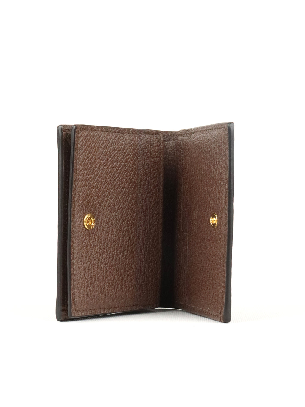 Gucci Brown Ophidia Card Case Wallet