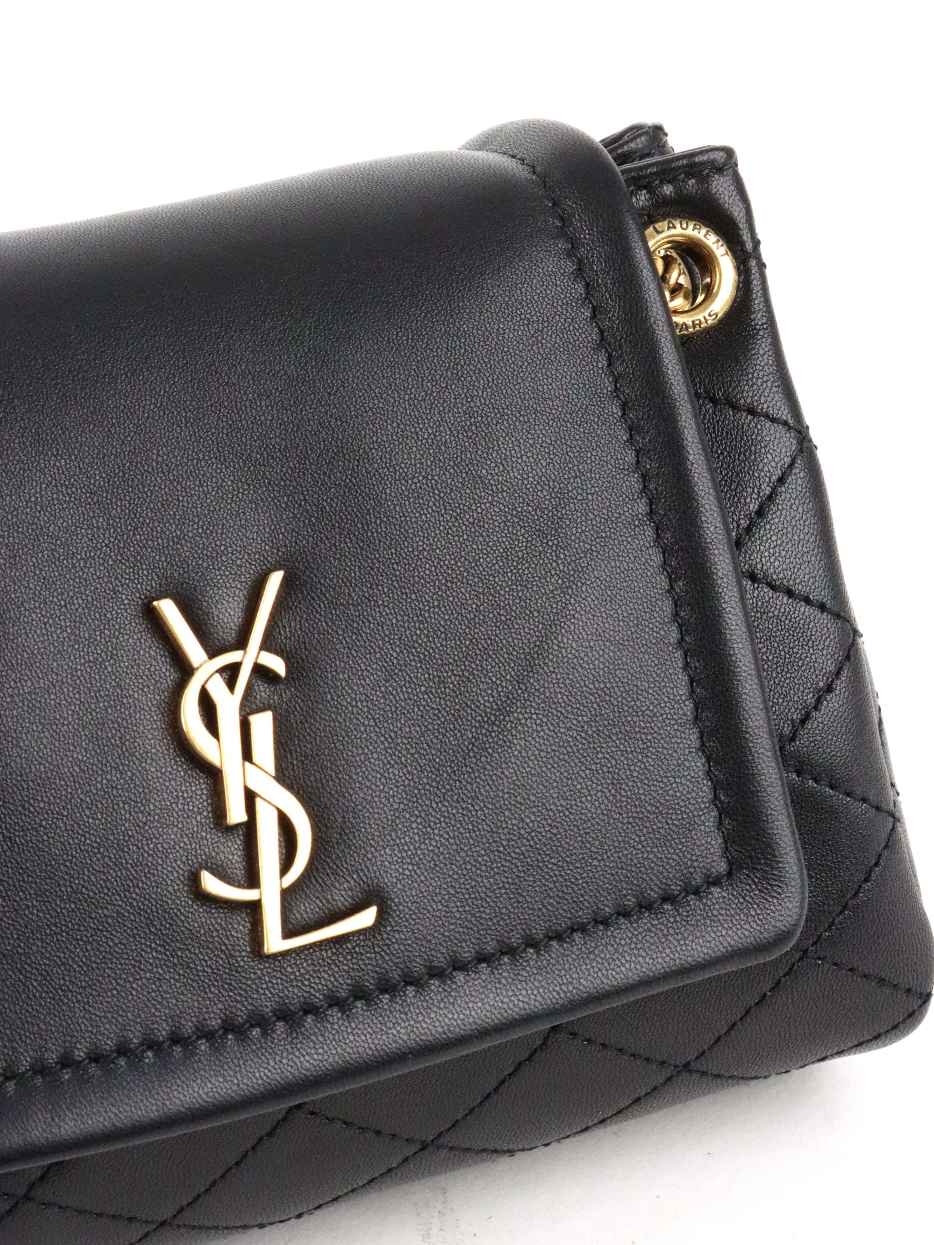 Saint Laurent Black Mini Nolita Shoulder Bag