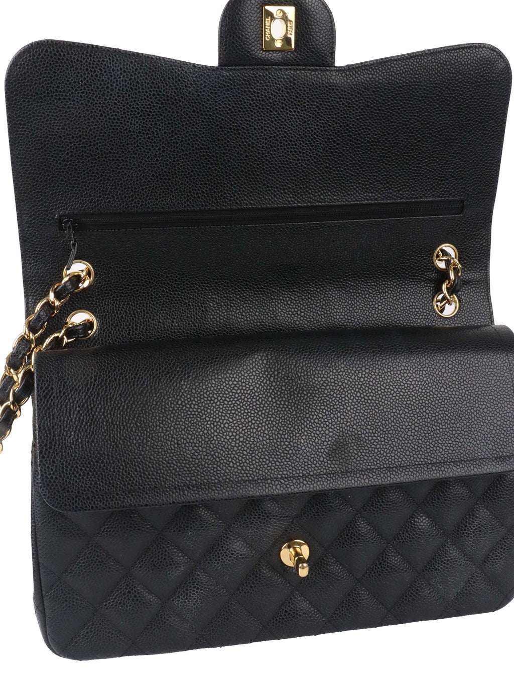 Chanel Classic Jumbo Black Caviar GHW.