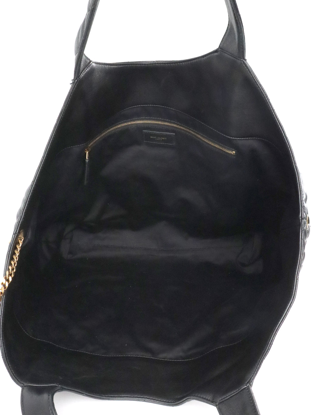 Saint Laurent Black Icare Maxi Shopping Bag