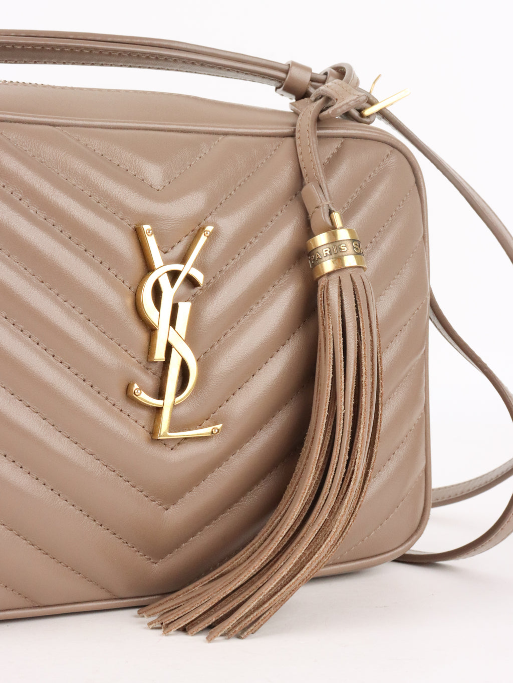 Saint Laurent Dark Beige Lou Camera Bag