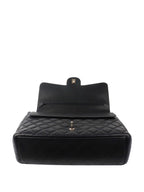 Chanel Black Caviar Maxi Double Classic Flap SHW.