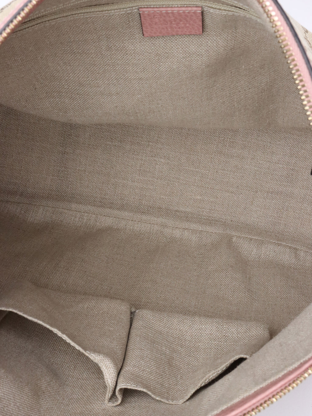 Gucci Large Dusty Pink GG Canvas Bree Hobo bag