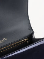 Dior Small Metallic Navy Diorama Bag LGHW