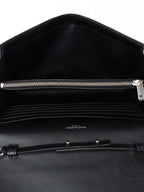 Saint Laurent Black Cassandre Envelope Chain Wallet