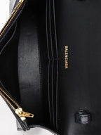 Balenciaga Black Hourglass Wallet On Chain