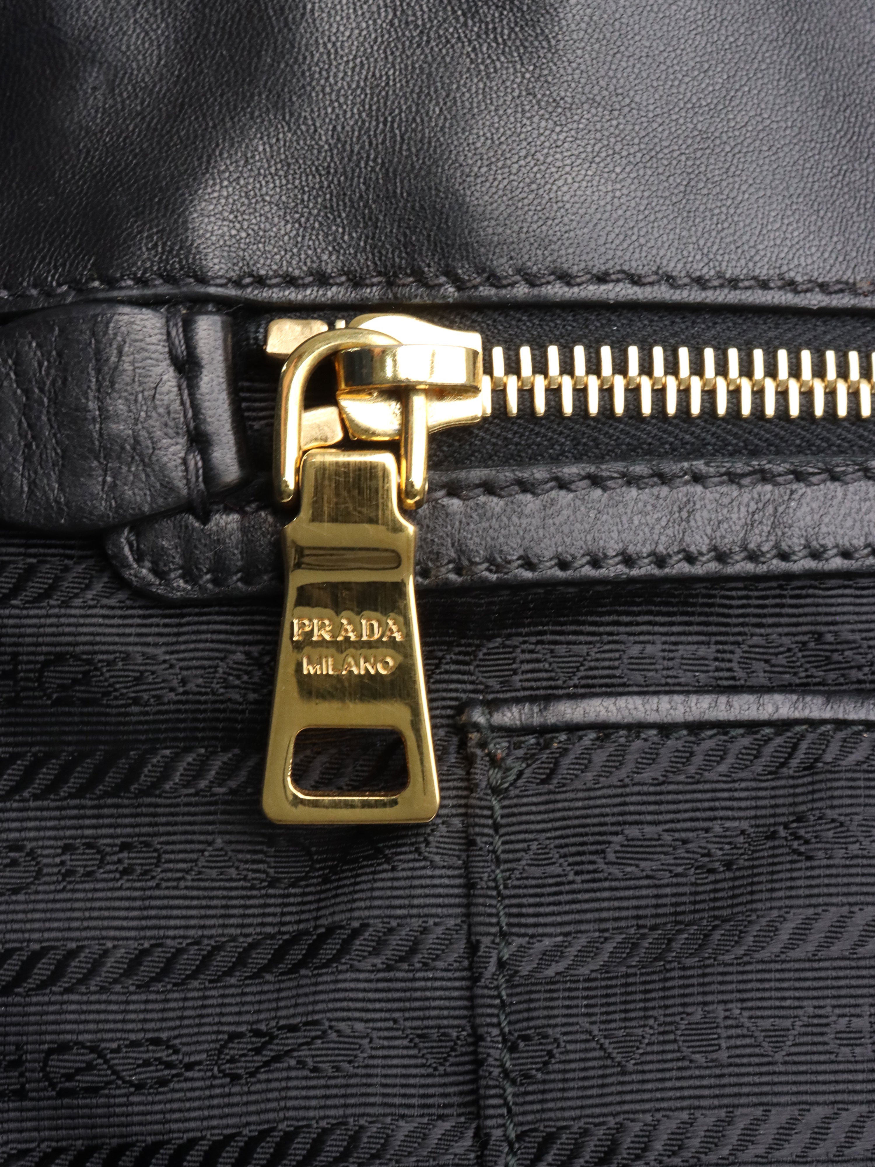 Prada Black Tessuto Gaufre Nylon Bag