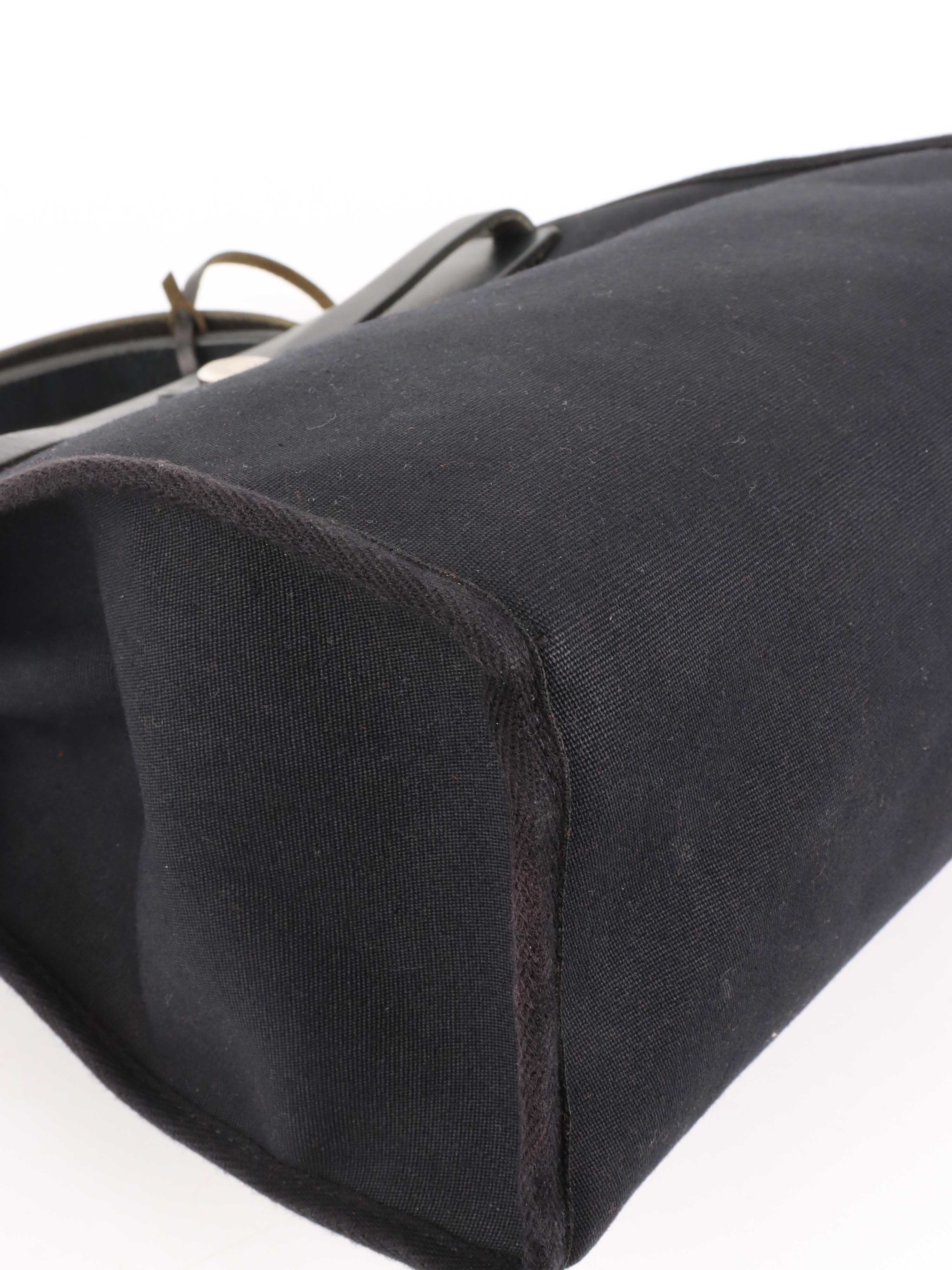 Hermes Vintage Black Herbag Stamp H 2004.