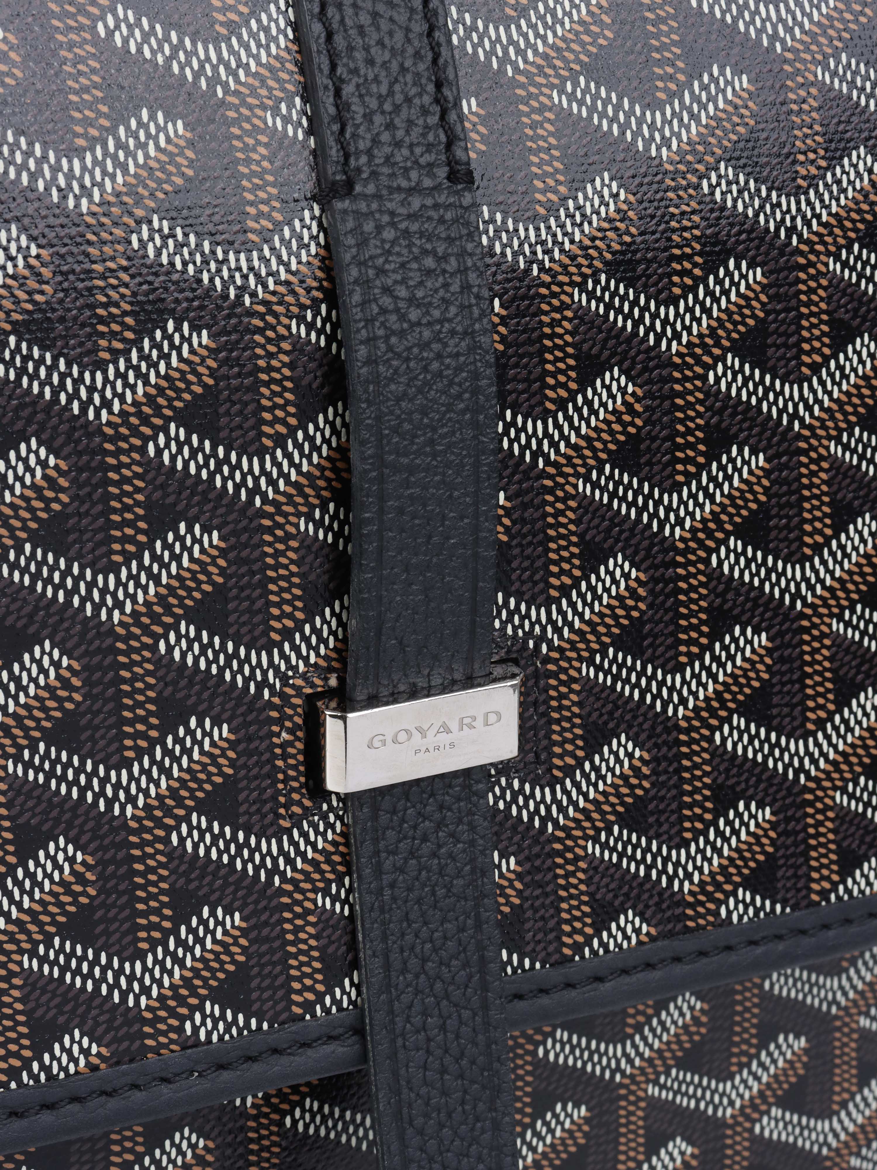 Goyard Black Belvedere MM Bag.