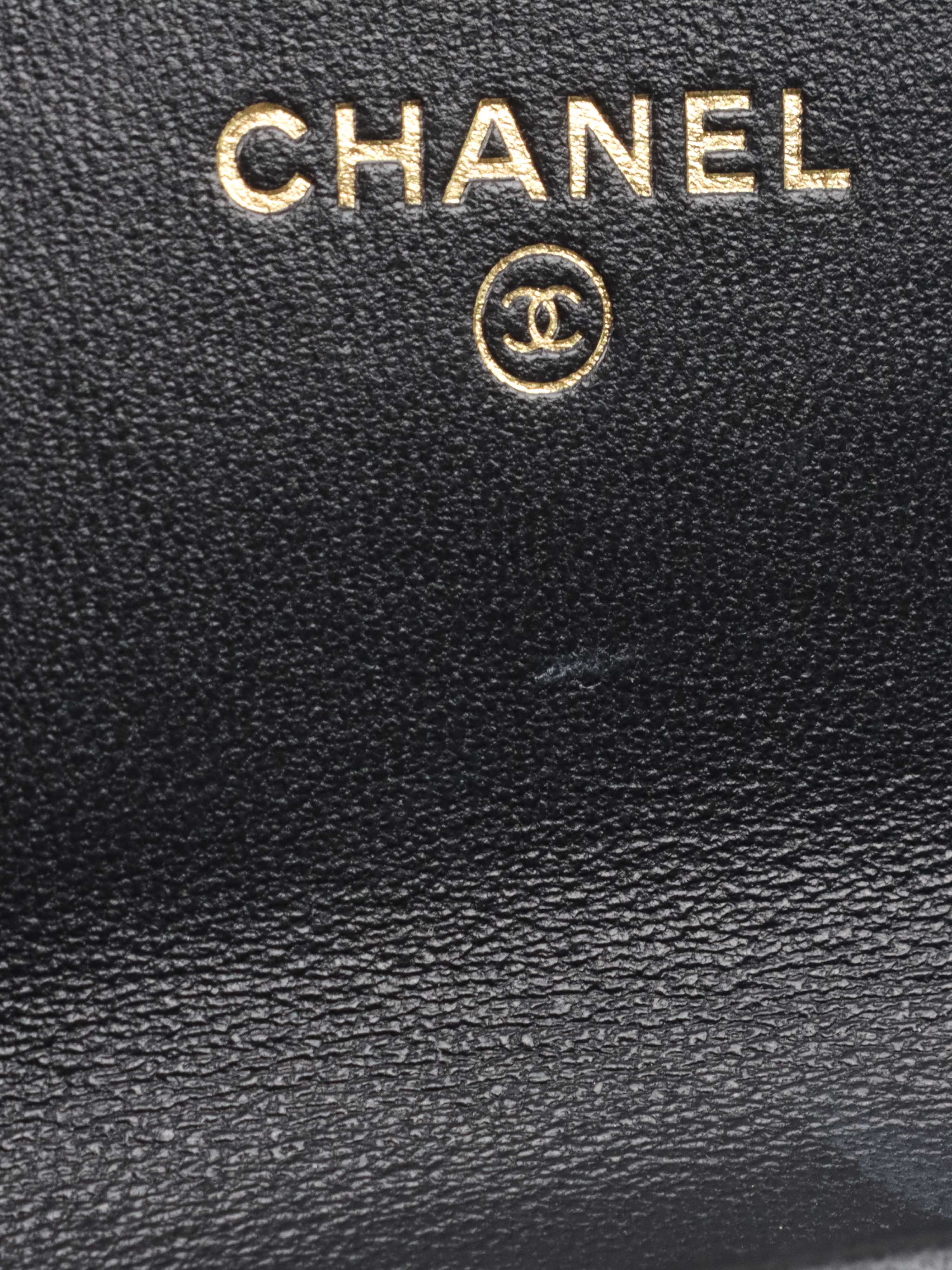 Chanel Black Lambskin Chain Belt Bag LGHW.