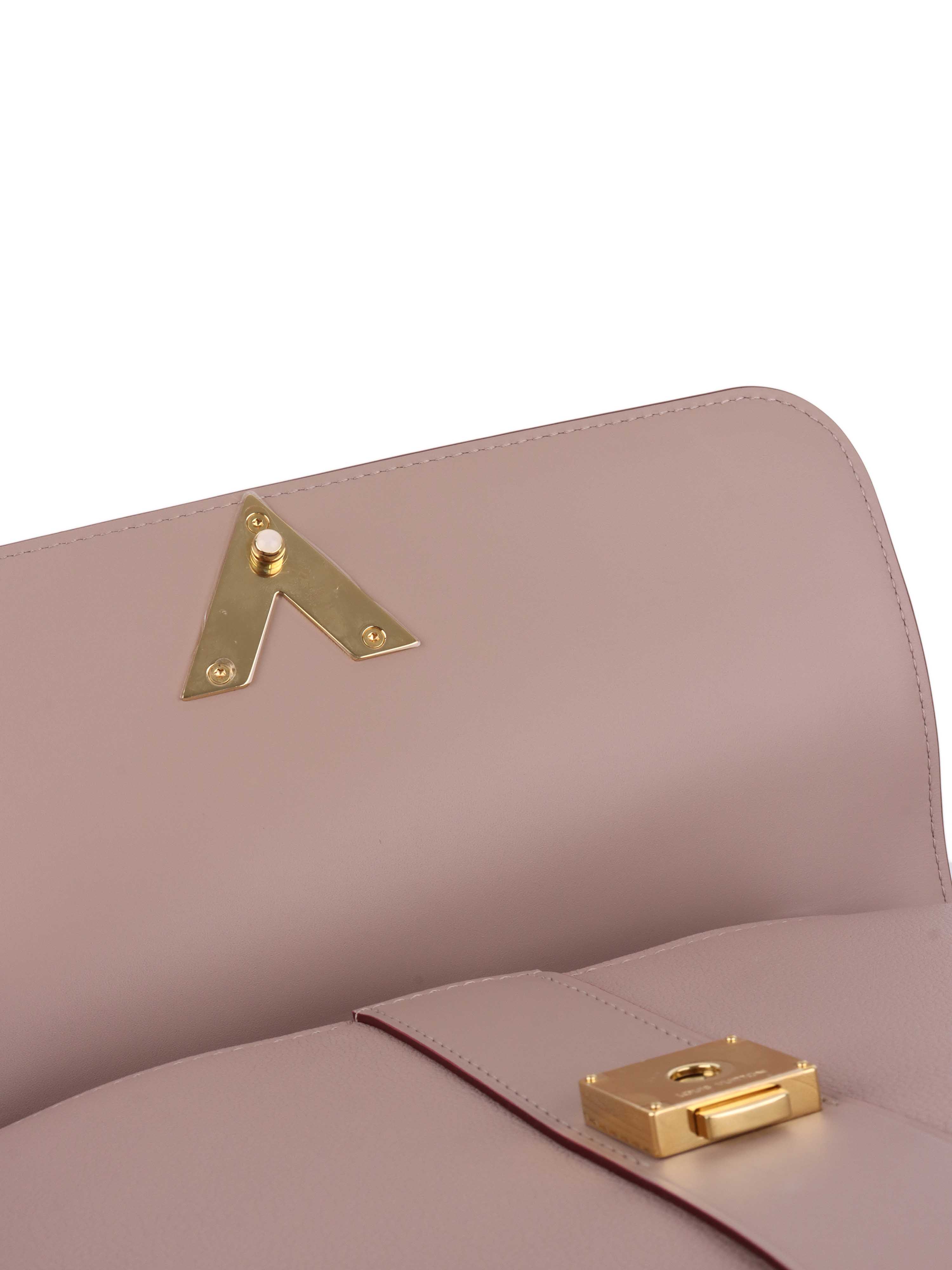 Louis Vuitton Taupe & Red Very One Handle Bag.