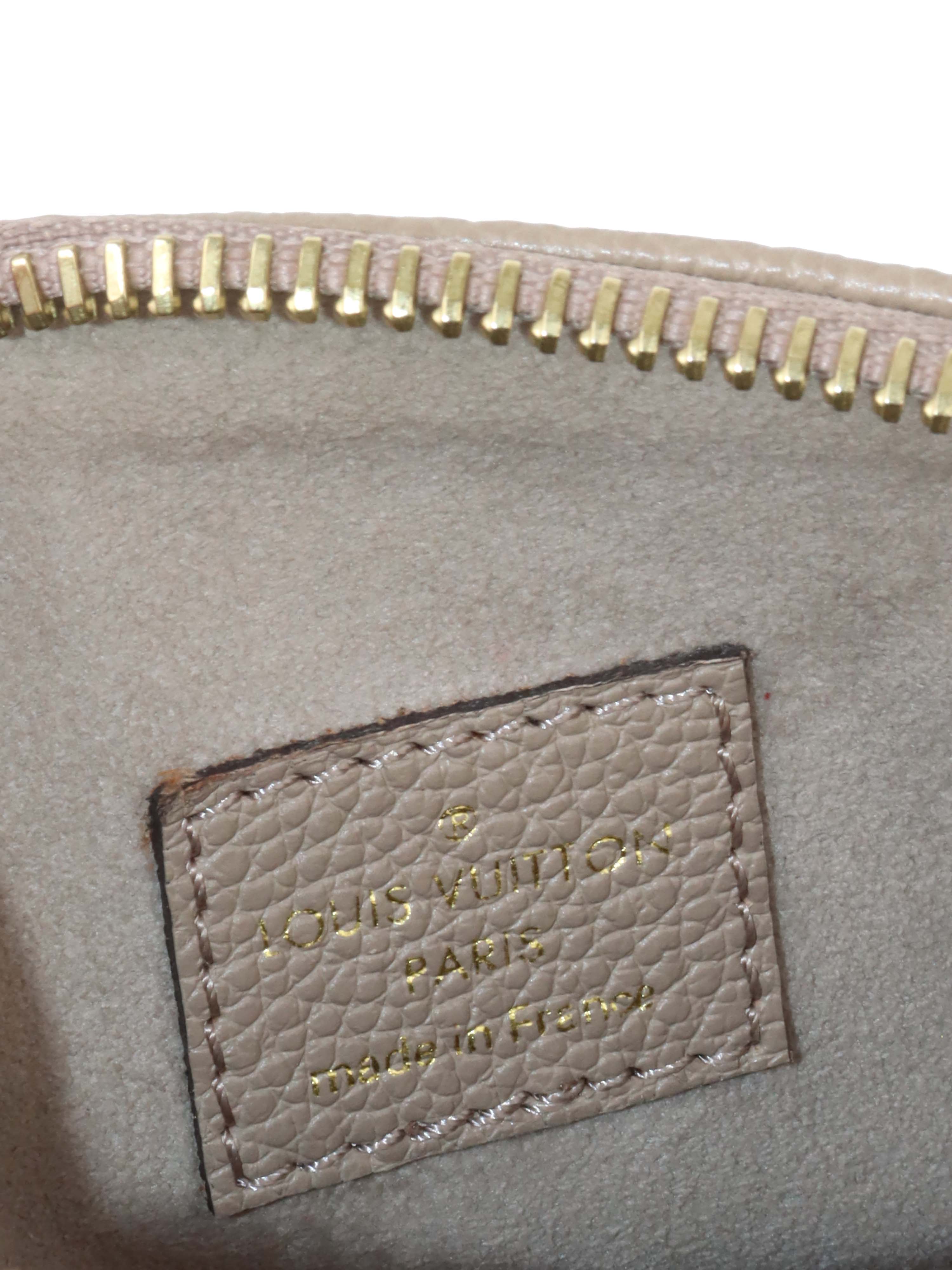 Louis Vuitton Cream Empreinte Nano Speedy Bag