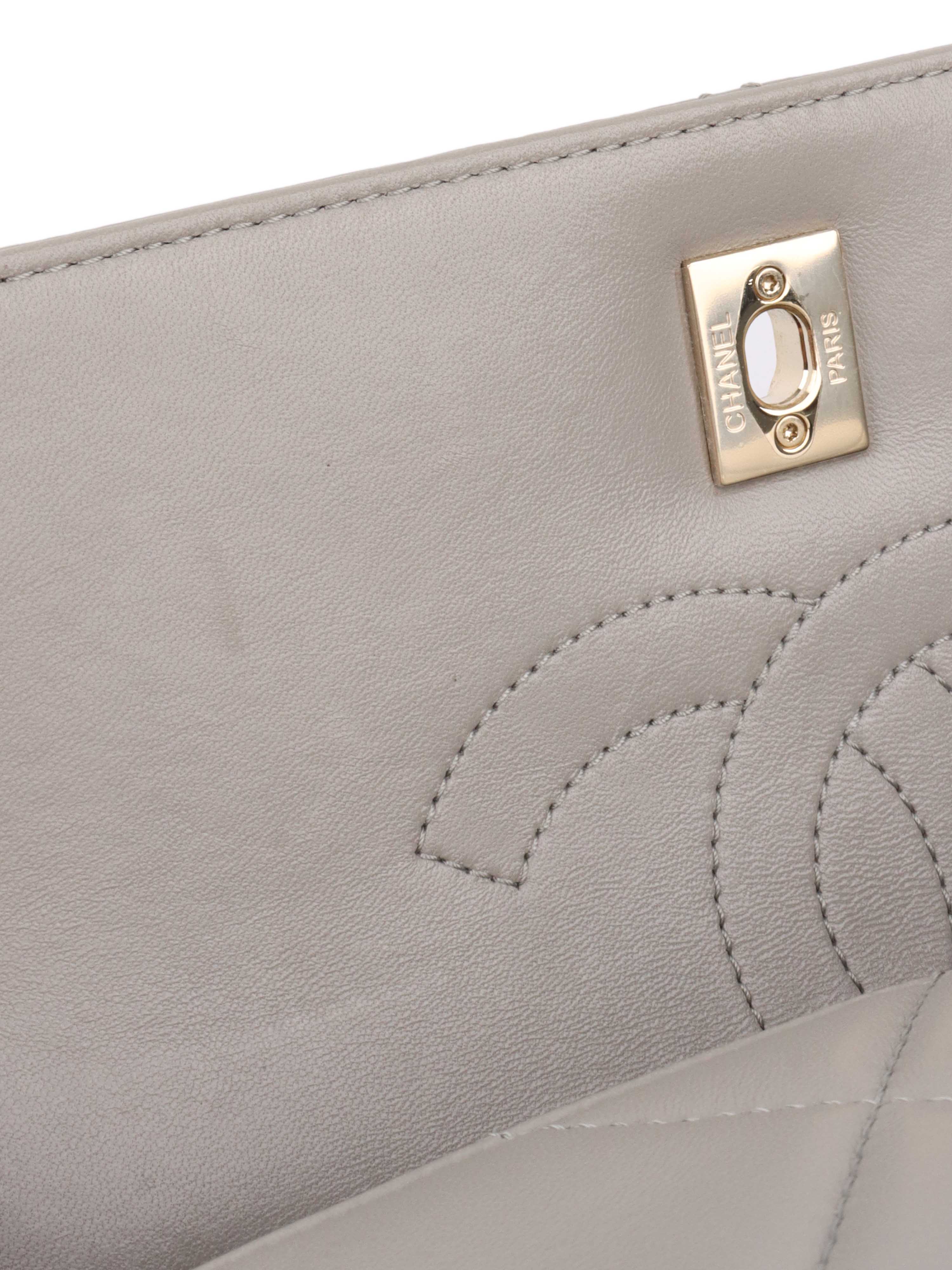 Chanel Pale Grey Trendy Bag.