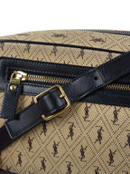 Saint Laurent Monogram All Over Canvas Camera Bag.