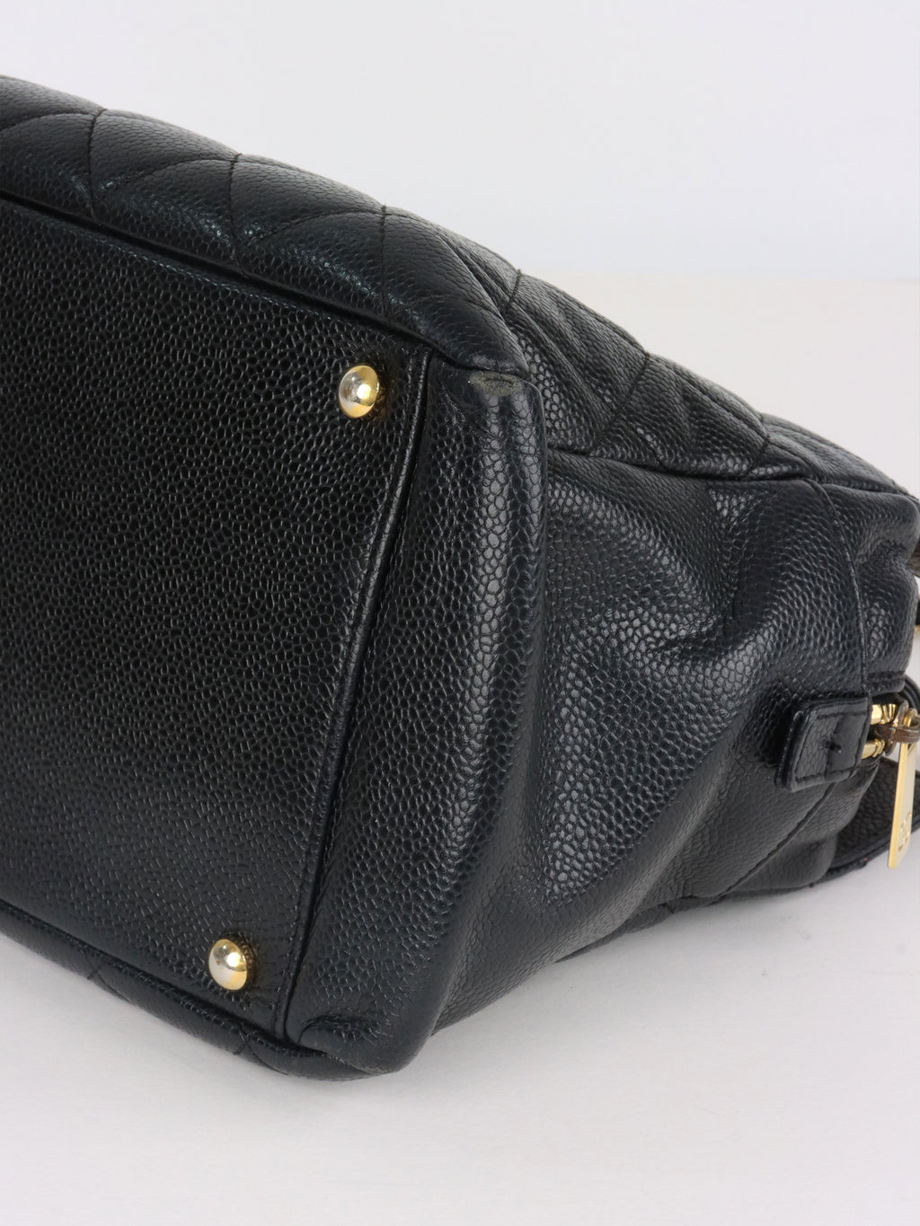 Chanel Vintage Black Petite Caviar Timeless Tote.