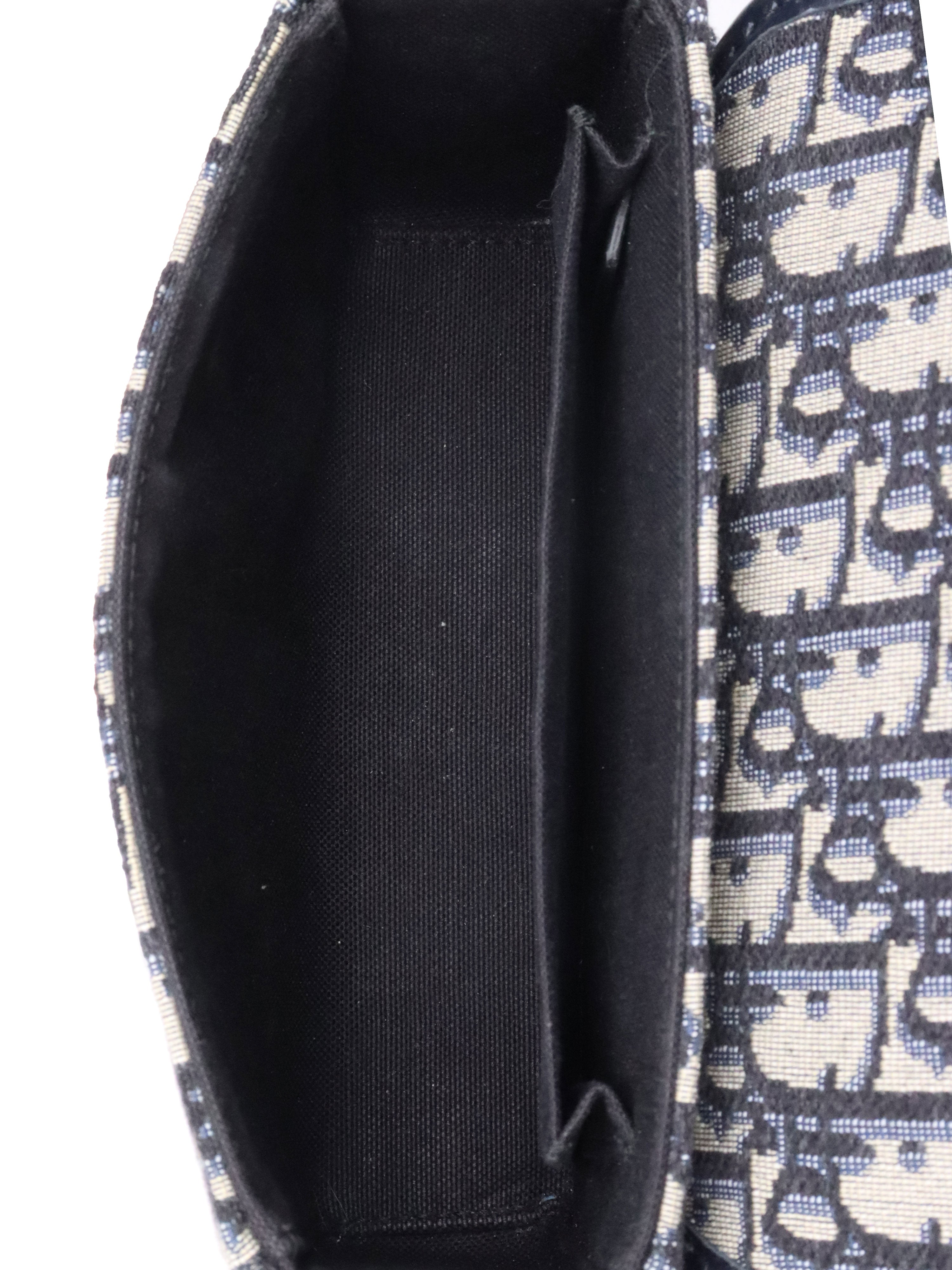 Dior 30 Montaigne Navy Oblique Box Bag